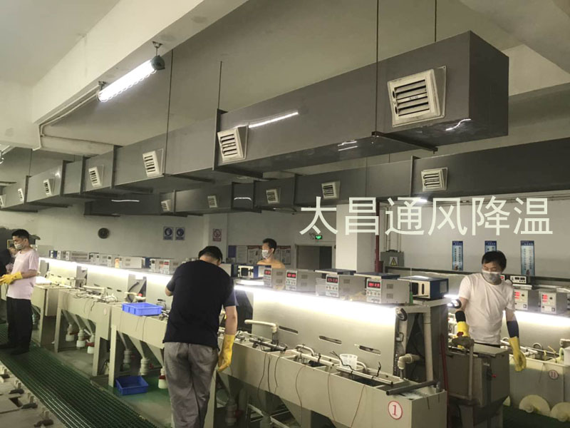 東莞某電鍍車間環(huán)?？照{(diào)降溫案例